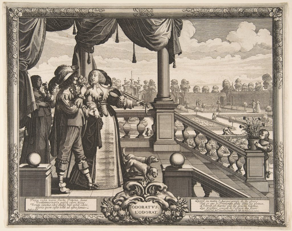 Detail of Smell, ca. 1638 by Abraham Bosse