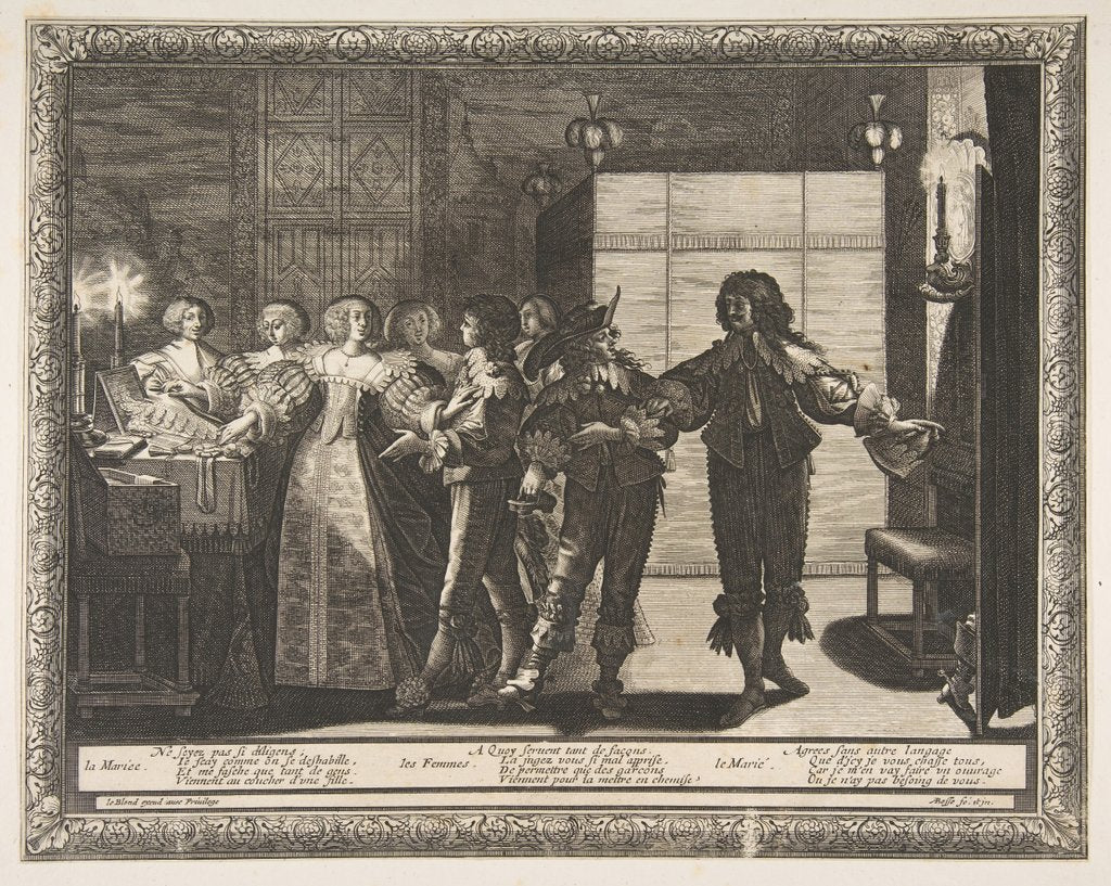 Detail of The Bride Taken Home, 1633 by Abraham Bosse