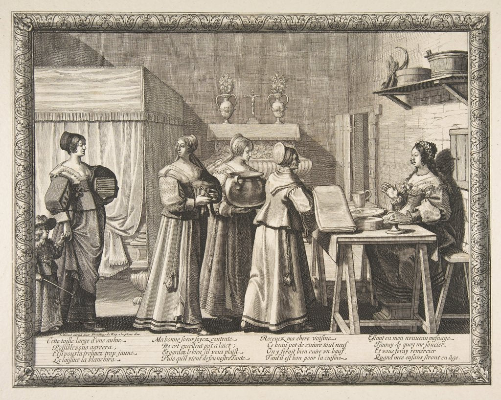 Detail of Presents Offered to the Bride, ca. 1633 by Abraham Bosse