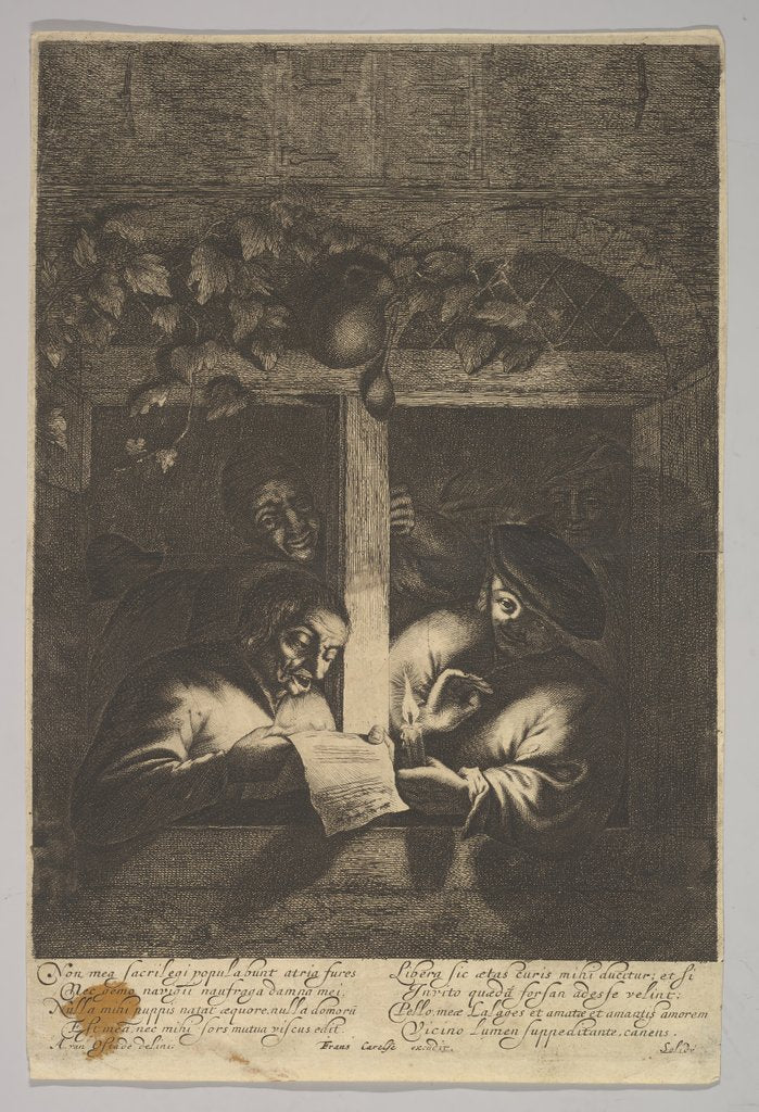 Detail of Singers at the Window, 1610-85 by Unknown