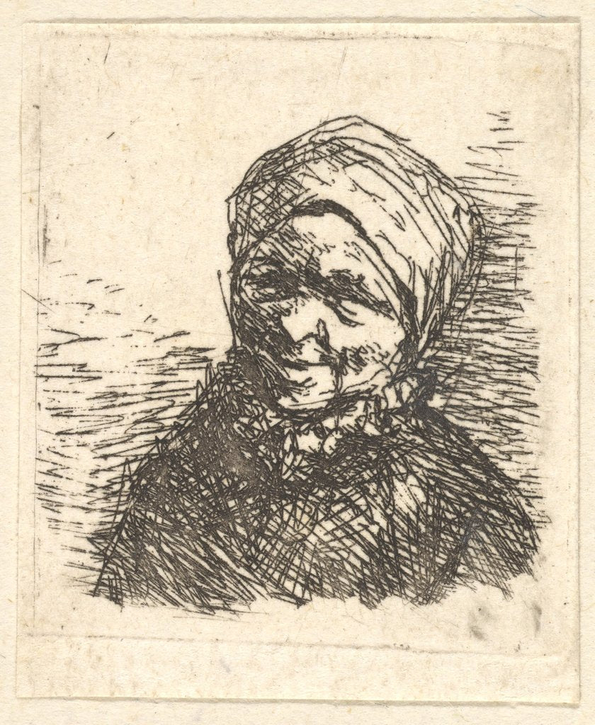 Detail of Peasant Woman, 1610-85 by Adriaen van Ostade