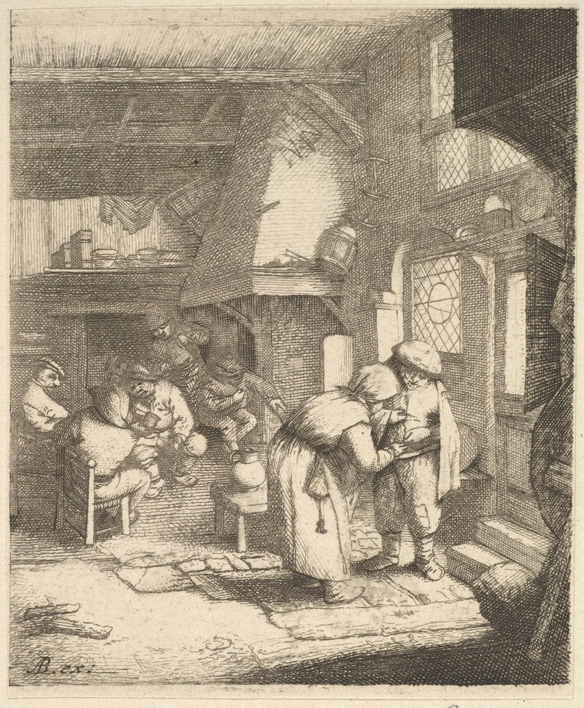Detail of Peasant Paying his Bill, 1610-85 by Unknown