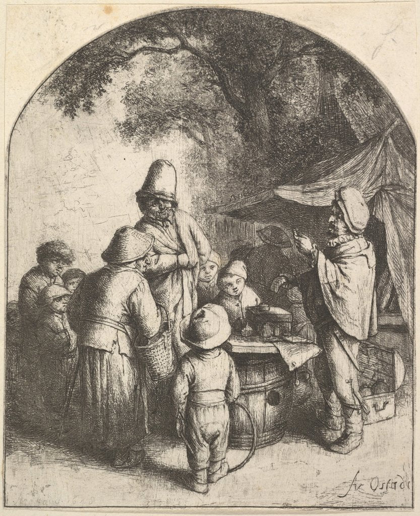 Detail of The Quack, 1610-85 by Adriaen van Ostade