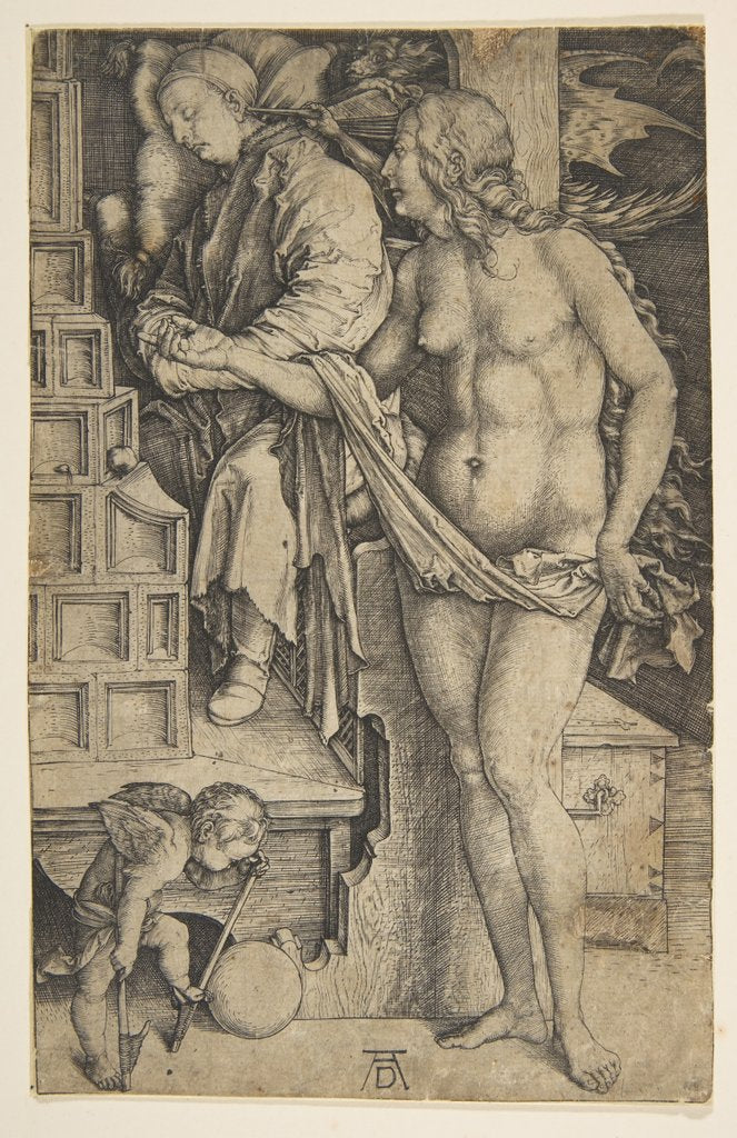 Detail of The Dream of the Doctor, ca. 1498 by Albrecht Dürer