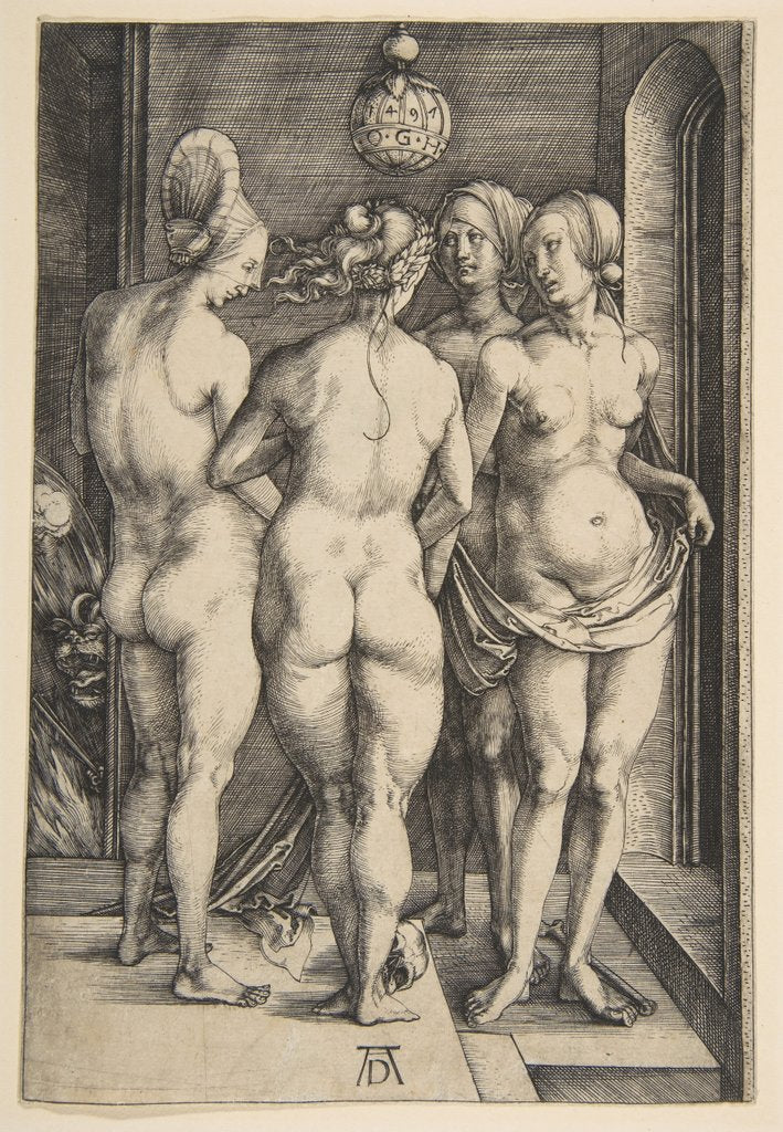 Detail of Four Naked Women, 1497 by Albrecht Dürer