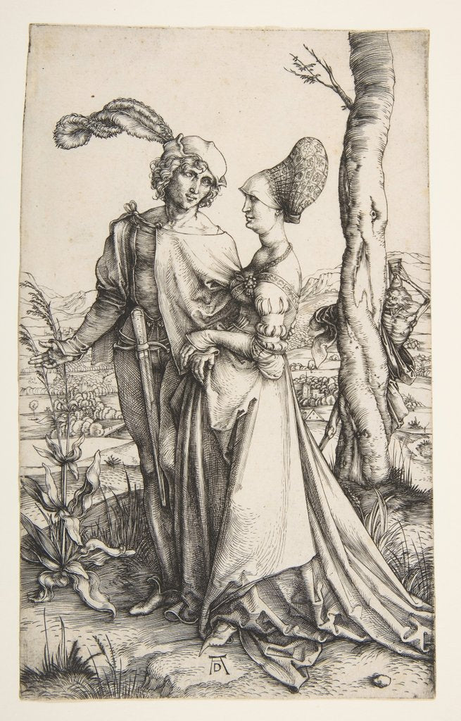 Detail of The Promenade, ca. 1498 by Albrecht Dürer