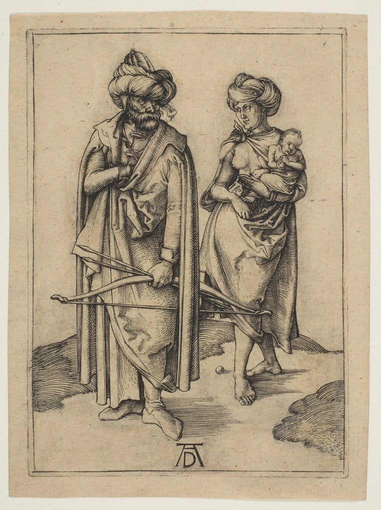 Detail of Turkish Family, ca. 1496 by Albrecht Dürer