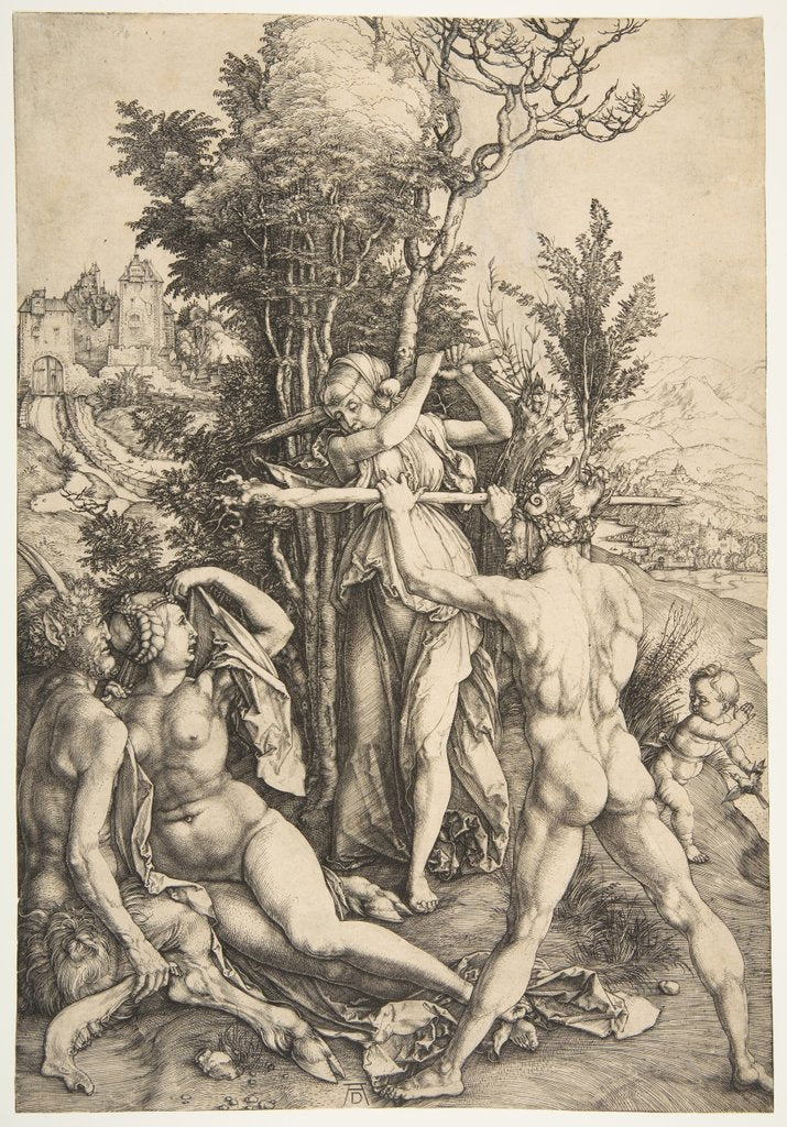 Detail of Hercules at the Crossroad, ca. 1498 by Albrecht Dürer
