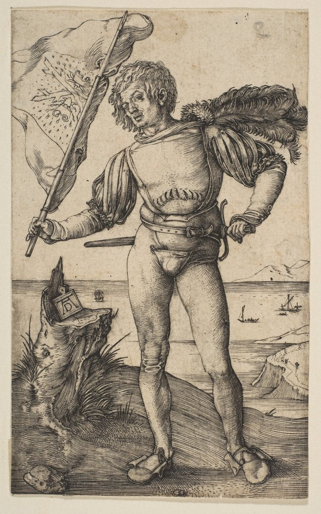 Detail of The Standard Bearer, ca. 1501 by Albrecht Dürer