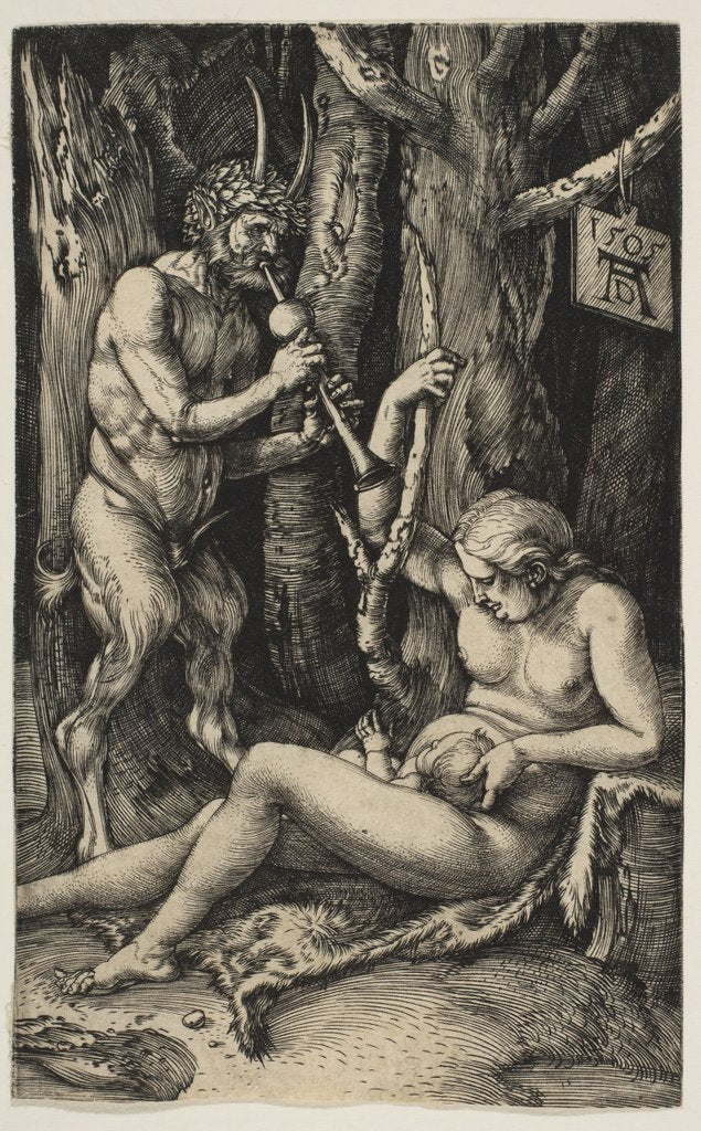 Detail of Satyr Family, 1505 by Albrecht Dürer