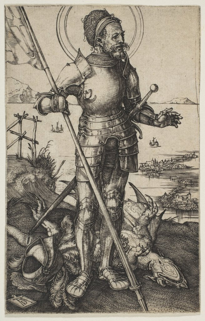 Detail of Saint George Standing, ca. 1502 by Albrecht Dürer