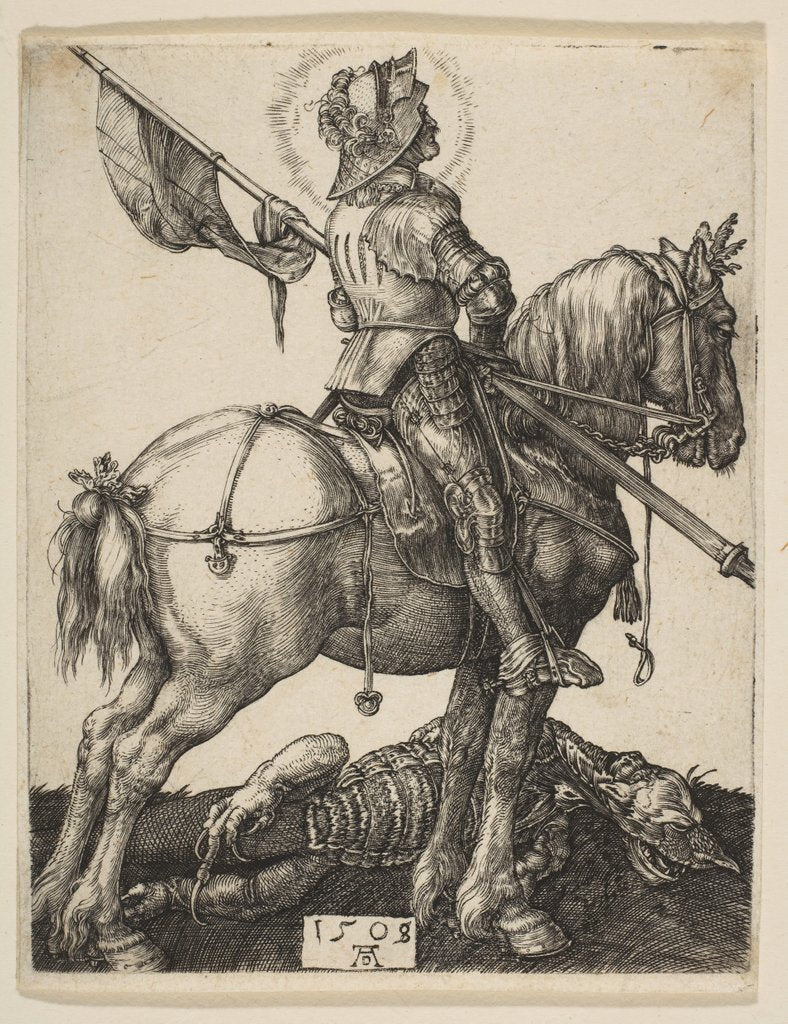 Detail of Saint George on Horseback, 1505-8 by Albrecht Dürer