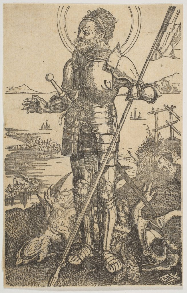 Detail of Saint George Standing by Unknown