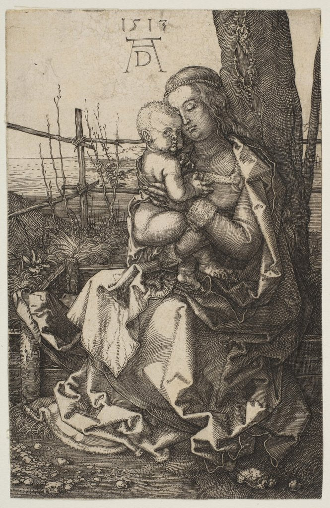 Detail of Virgin and Child Seated by a Tree, 1513 by Albrecht Dürer