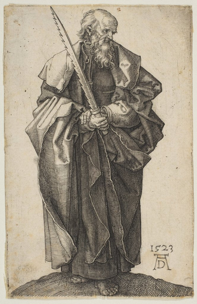 Detail of Saint Simon, 1523 by Albrecht Dürer