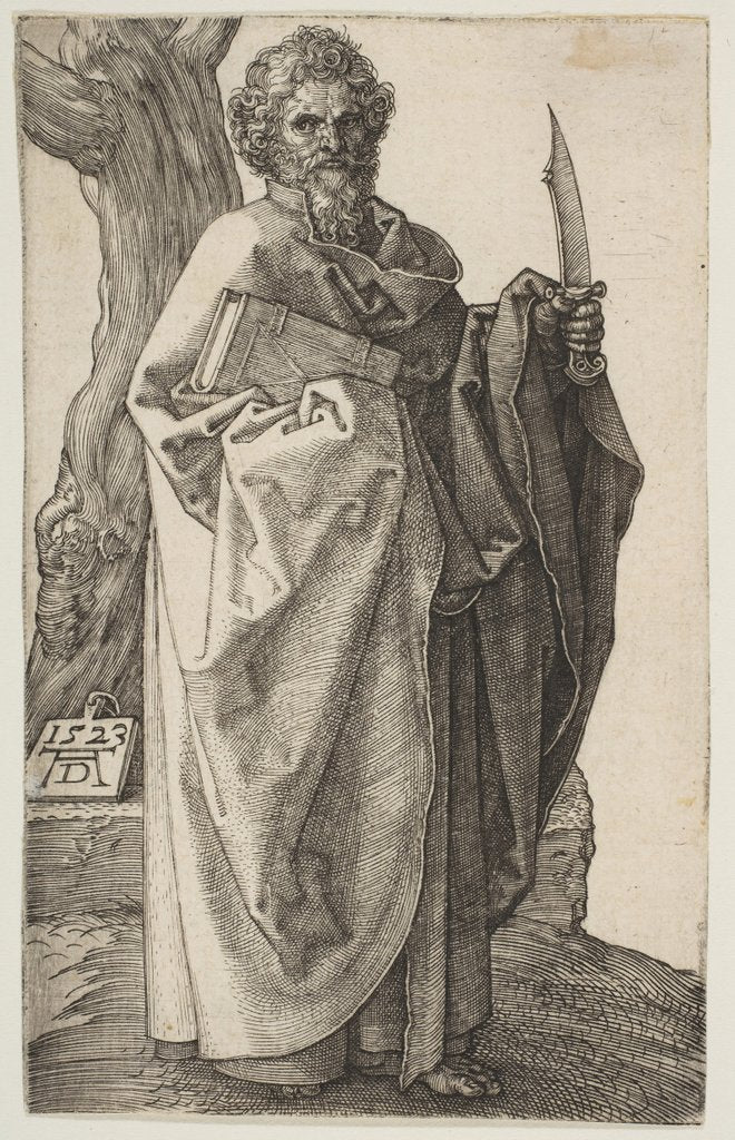 Detail of Saint Bartholomew, 1523 by Albrecht Dürer