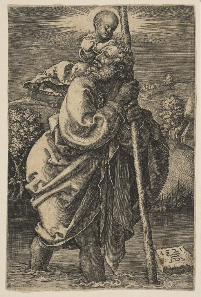 Detail of Saint Christopher Facing Left by Unknown