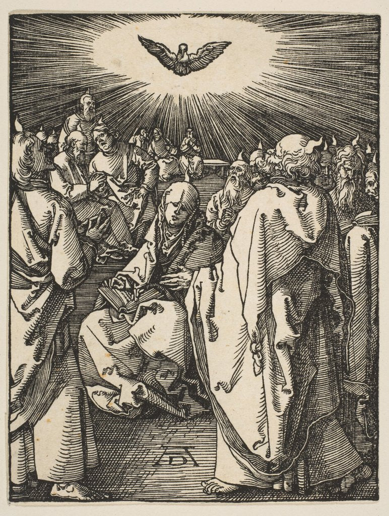 Detail of Pentecost, from The Small Passion, ca. 1510 by Albrecht Dürer
