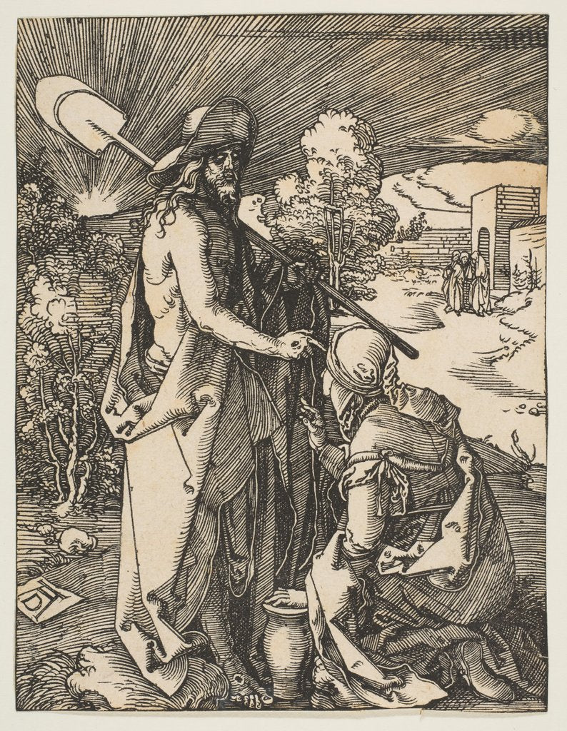 Detail of Christ Appearing to Mary Magdalen, from The Small Passion, ca. 1510 by Albrecht Dürer