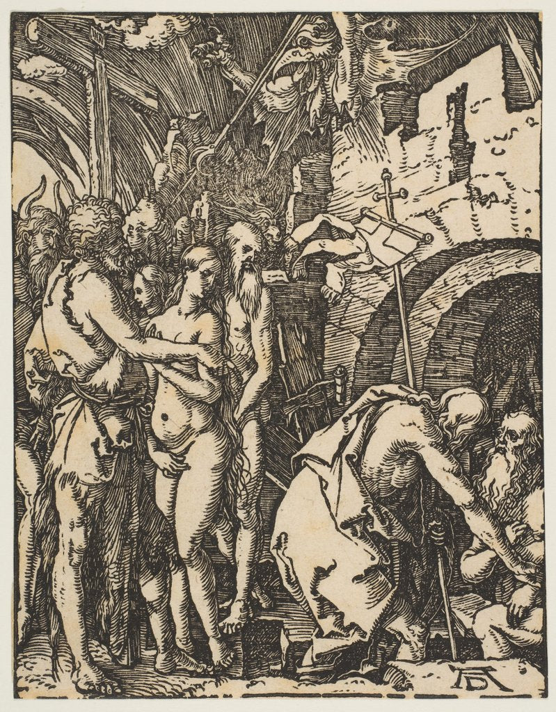 Detail of Christ in Limbo, from The Small Passion, ca. 1509 by Albrecht Dürer