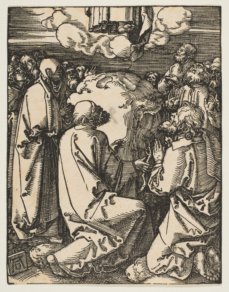 Detail of The Ascension, from The Small Passion, ca. 1510 by Albrecht Dürer