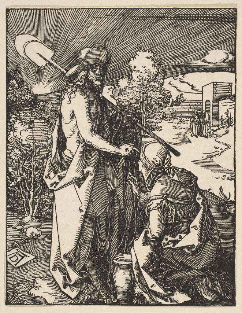 Detail of Christ Appearing to Mary Magdalen, from The Small Passion, ca. 1510 by Albrecht Dürer