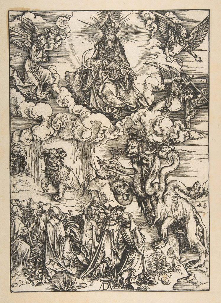 Detail of The Beast with Two Horns Like a Lamb, from The Apocalypse, Latin Edition 1511, ca. 1496 by Albrecht Dürer
