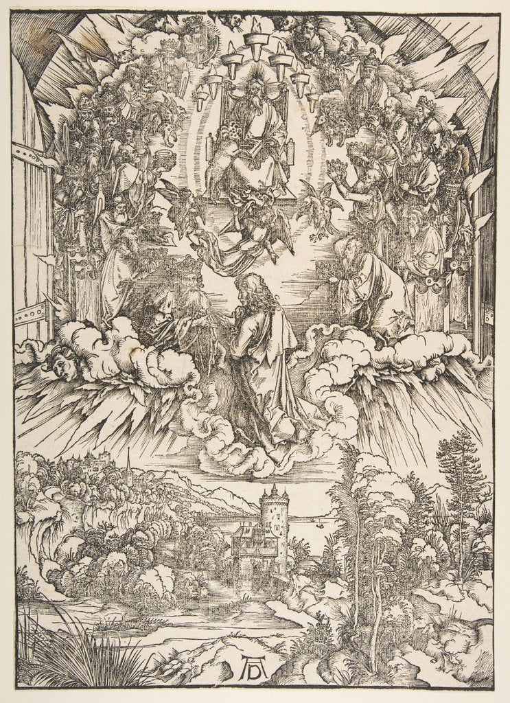 Detail of Saint John before God and the Elders, from The Apocalypse, ca. 1496 by Albrecht Dürer