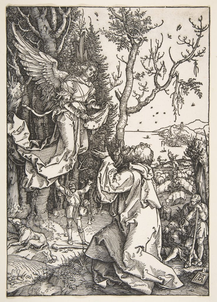 Detail of Joachim and the Angel, from The Life of the Virgin, ca. 1504 by Albrecht Dürer