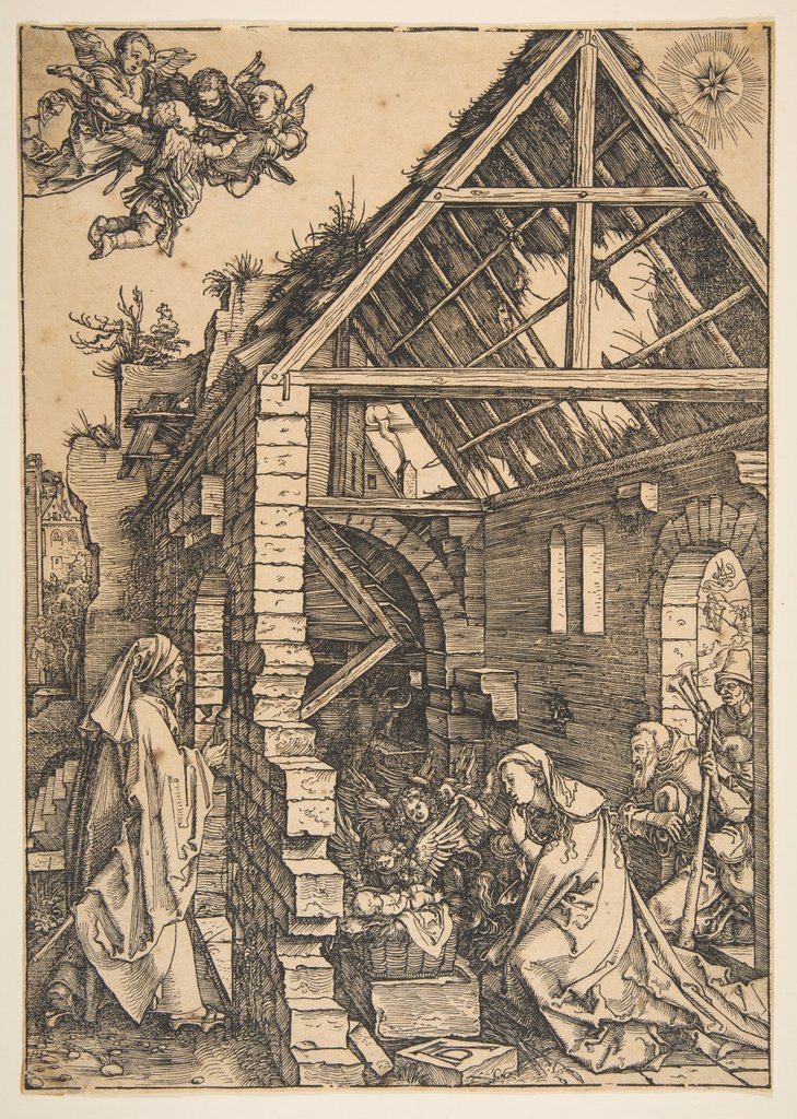 Detail of The Nativity, from The Life of the Virgin, 1502-3 by Albrecht Dürer