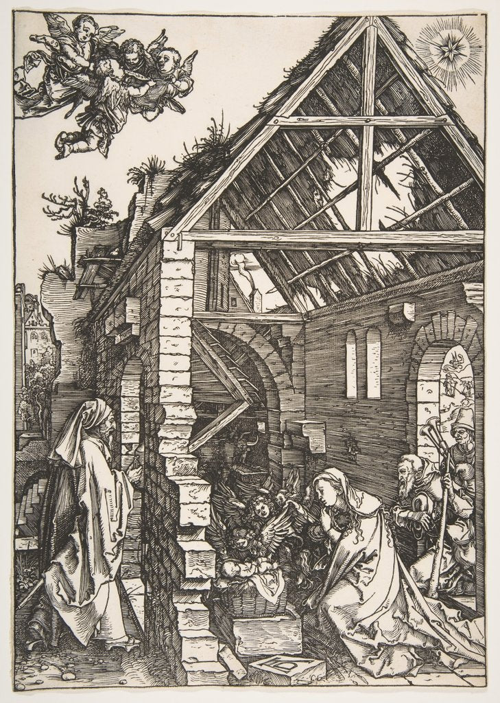 Detail of The Nativity, from The Life of the Virgin, 1502-3 by Albrecht Dürer