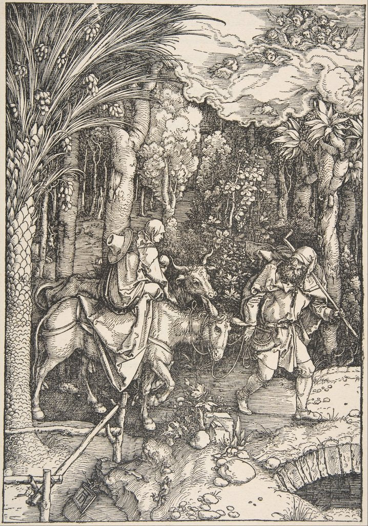 Detail of The Flight into Egypt, from The Life of the Virgin, Latin Edition, 1511, 1511 by Albrecht Dürer