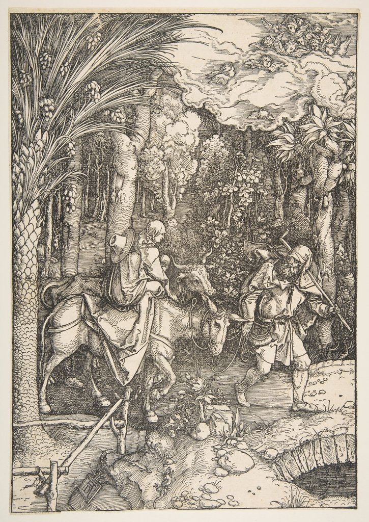 Detail of The Flight into Egypt, from The Life of the Virgin, from the Latin Edition, 1511 by Albrecht Dürer