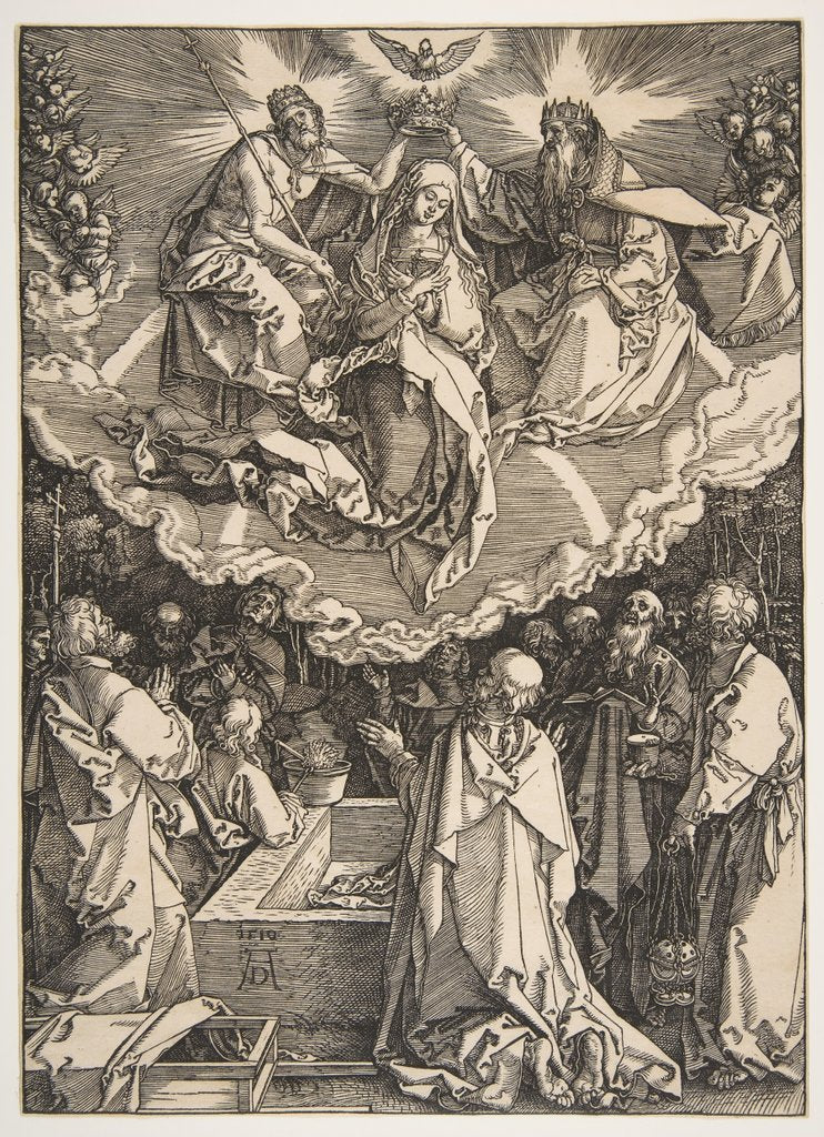 Detail of The Assumption and Coronation of the Virgin, from The Life of the Virgin, 1510 by Albrecht Dürer