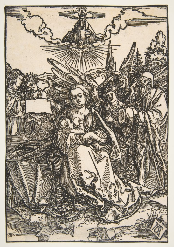 Detail of The Holy Family with Five Angels, ca. 1503 by Albrecht Dürer