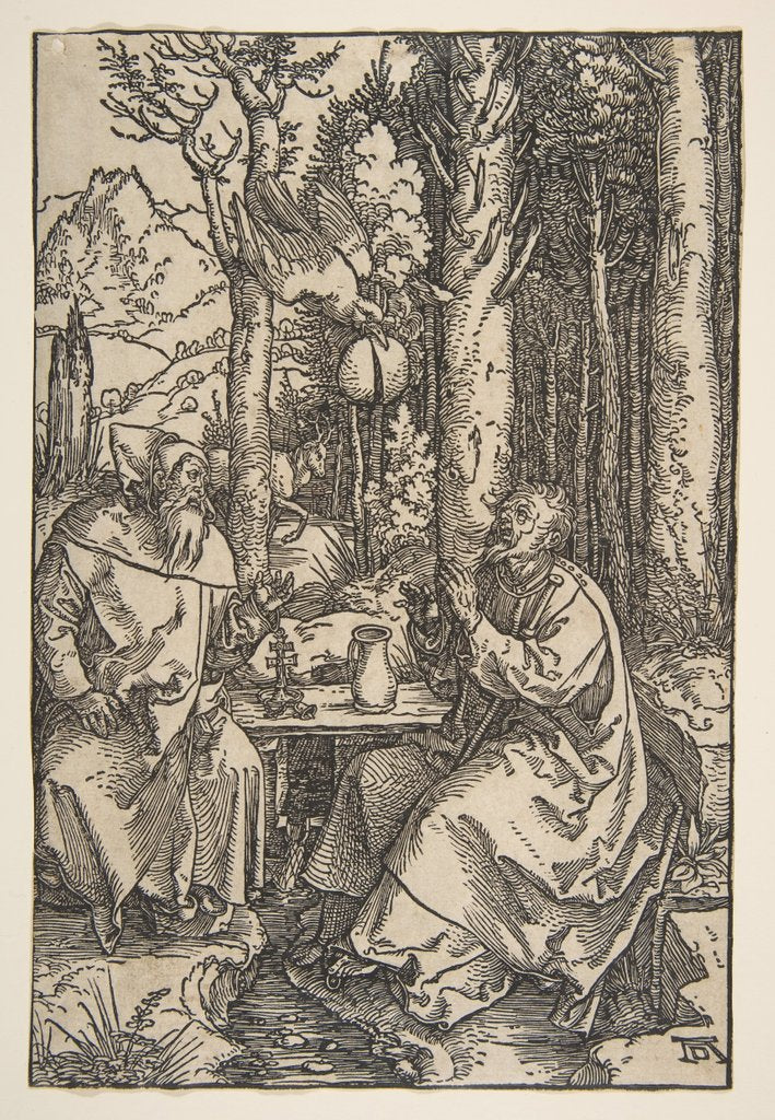 Detail of Saint Anthony and Saint Paul in the Desert, ca. 1503 by Albrecht Dürer