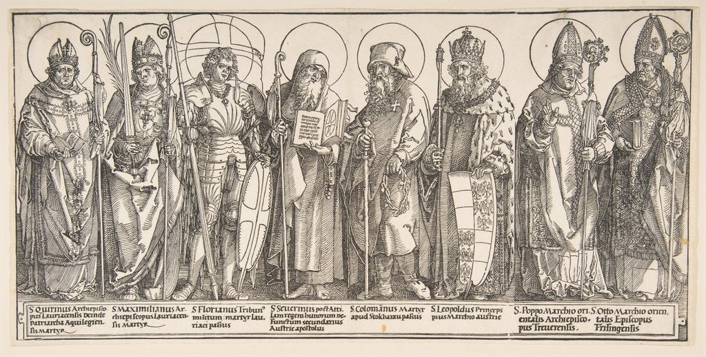 Detail of The Patron Saints of Austria, 1515-17 by Albrecht Dürer