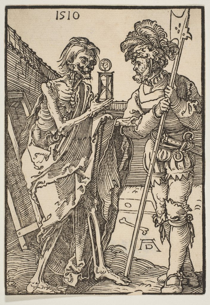Detail of Death and the Lansquenet by Albrecht Dürer