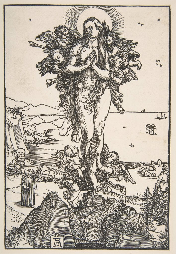 Detail of The Ecstasy of Saint Mary Magdalen by Albrecht Dürer