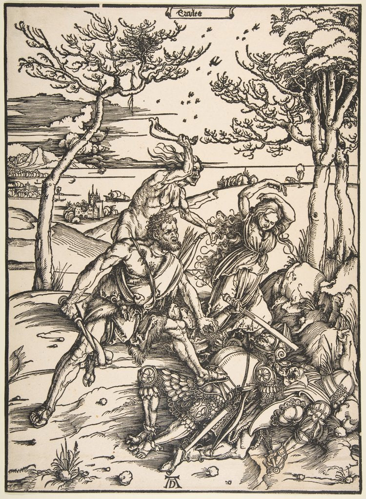 Detail of Hercules and Cacus by Albrecht Dürer