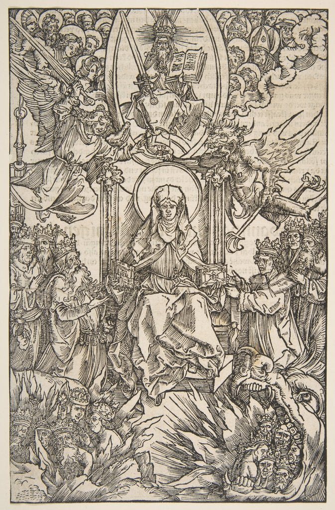 Detail of Illustration from Revelations Sancte Birgitte, Koberger Nuremberg 1502 by Albrecht Dürer