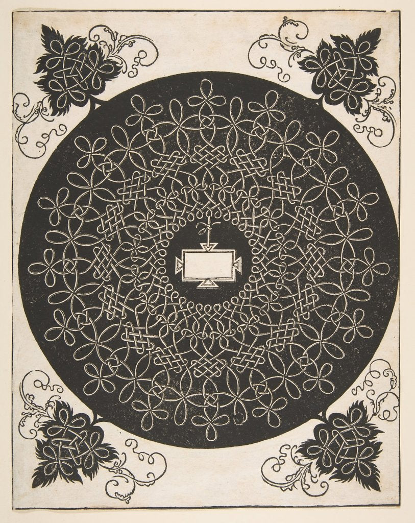 Detail of Embroidery Pattern with an Oblong Panel in its Center, 1521 before by Albrecht Dürer