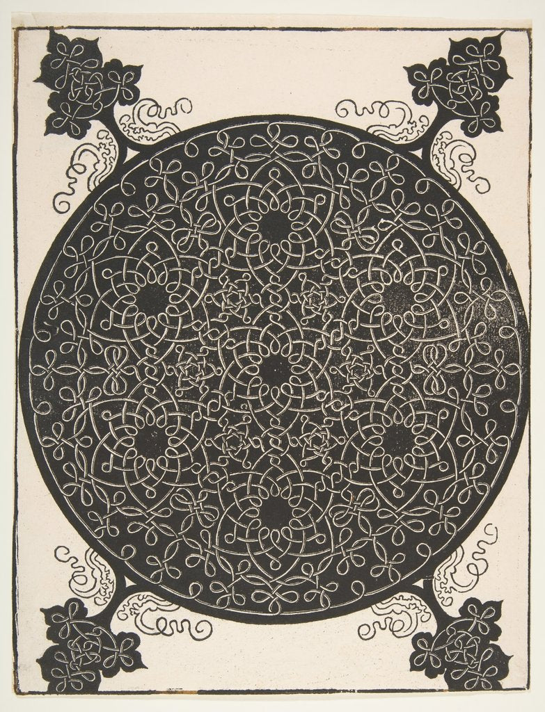 Detail of 'The Fifth Knot'. Interlaced Roundel with Seven Six-pointed Stars, 1521 before by Albrecht Dürer