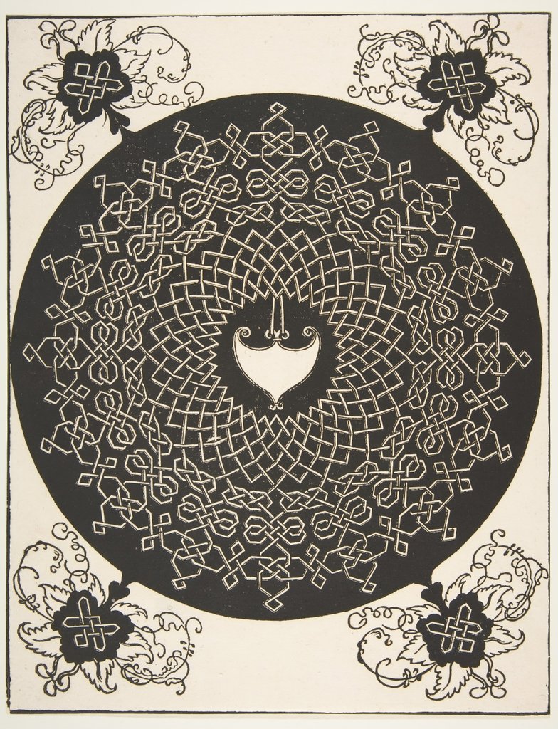 Detail of ?The Second Knot?. Interlaced Roundel with an Amazon Shield in its Center, 1521 before by Albrecht Dürer