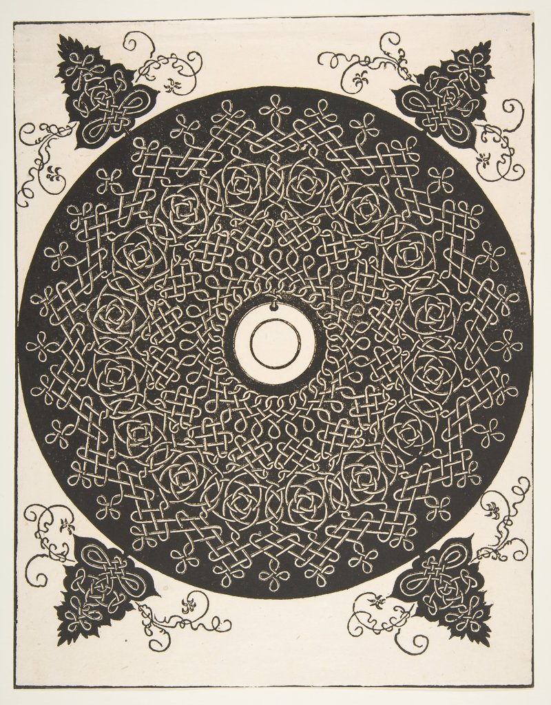 Detail of 'The Fourth Knot'. Interlaced Roundel with a Round Medallion in its Center, 1521 before by Albrecht Dürer