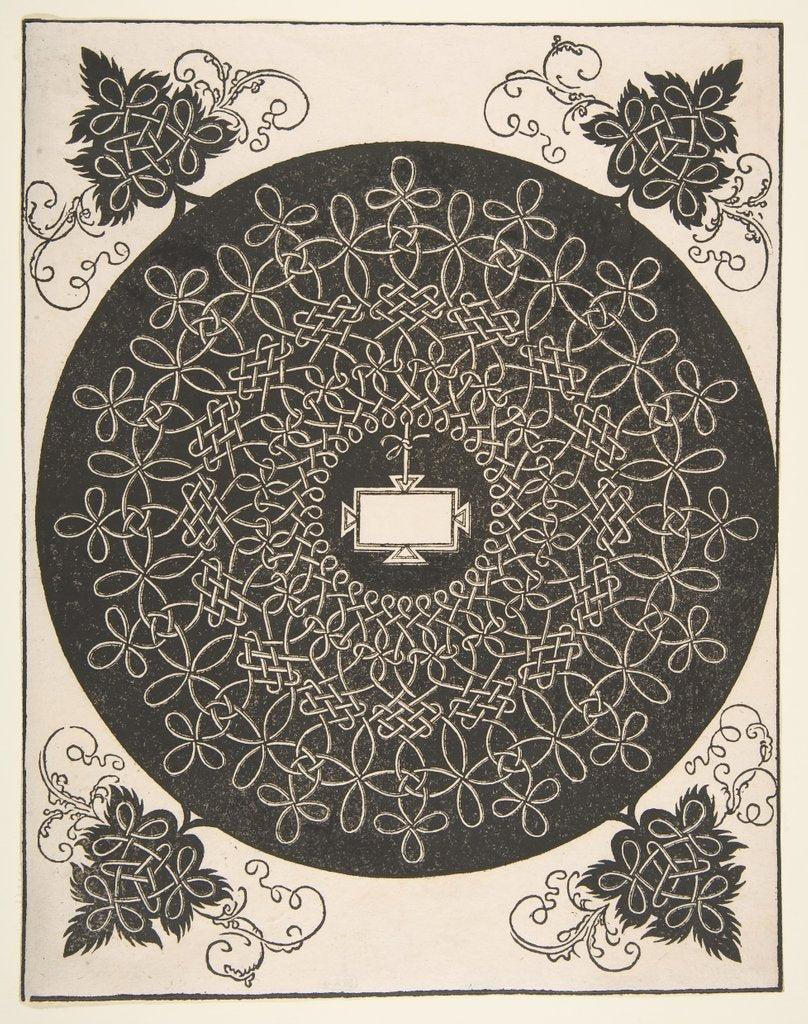 Detail of Embroidery Pattern with an Oblong Panel in its Center, 1521 before by Albrecht Dürer