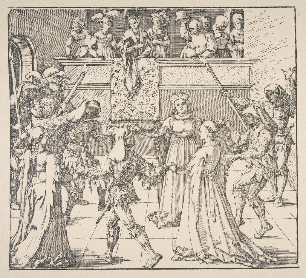 Detail of Masquerade Dance with Torches, 1922 by Albrecht Dürer