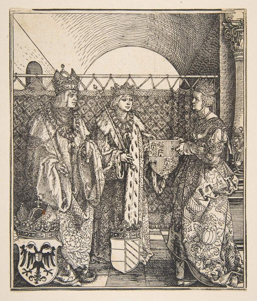 Detail of The Betrothal of Philip and Joanna by Albrecht Dürer