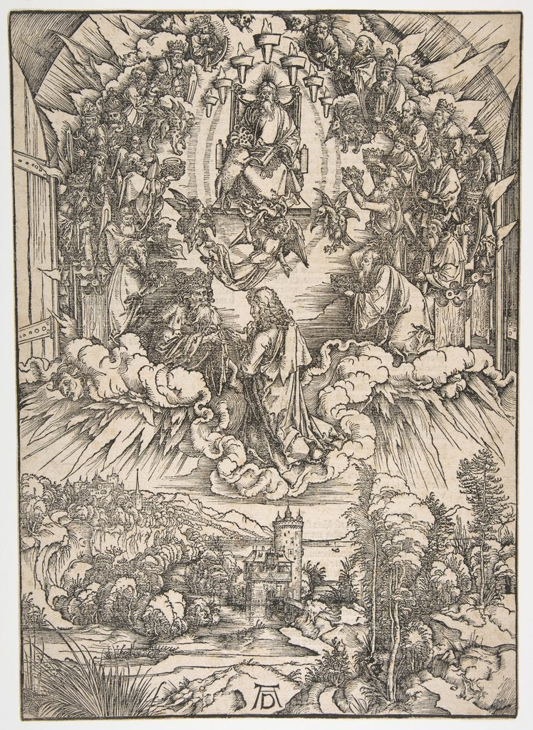 Detail of Saint John before God and the Elders, from The Apocalypse by Albrecht Dürer