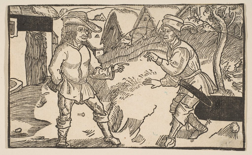 Detail of Heauton Timouroumenos, from The Comedies of Terence, 19th century reprint by Albrecht Dürer